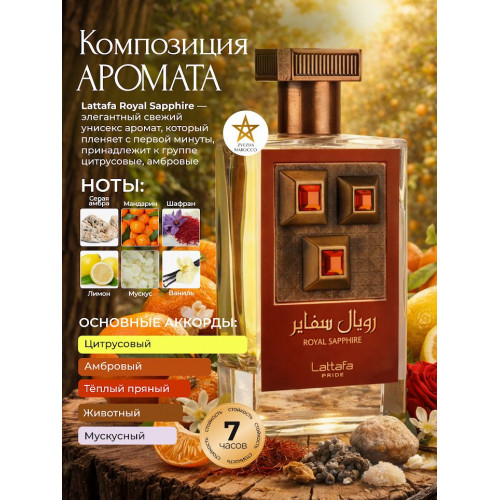 Парфюм Lattafa Royal Sapphire Роял Сапфир 100 мл
