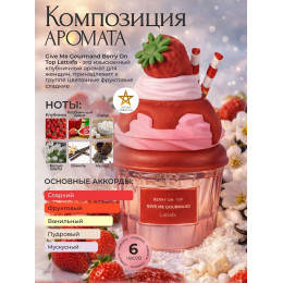 Парфюм Give Me Gourmand Berry on Top Гив Ми Гурменд Берри он Топ 75ml