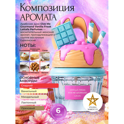 Парфюм Give Me Gourmand Vanilla Freak Гив Ми Гурменд Ванилла Фрик 75 ml